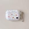 Cute Cartoon Cat Pattern Earphone Case for AirPods Pro3/Pro2/Pro Protective Case for AirPods 4/3/2/1 Transparent TPU Soft Cover