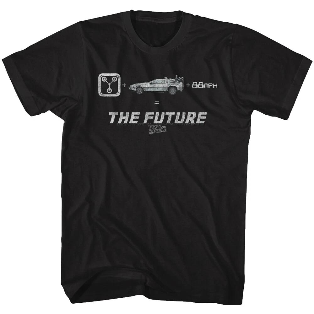 Back To The Future Flux Capacitor + DeLorean + 88 MPH = Future Men s T Shirt XL