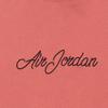 Jordan Cursive Logo Sports Short Sleeve T-Shirt Men Tops Red CD5607-605