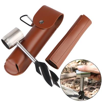 Šnekové vrtáky Venkovní nástroje pro přežití Dřevoobráběcí nástroje Vrtací nástroj pro kempování Venkovní turistika Přenosný ruční vrtací nástroj