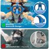 Snorkel Mask Foldable Diving Mask Set with Dry Top System and Camera Mount, Anti-Fog Professional Snorkeling Gear