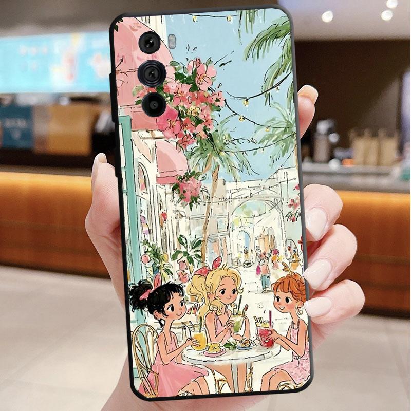 

Lovely Girl Funda Phone Case For Motorola Edge 50 40 Pro 60 50 40 30 Ultra Neo Fusion Moto G Play G Stylus G Power G G Stylus 5G 2023