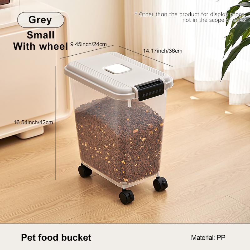 

UFORU Household dog food storage tank Sealed pest and moisture proof food grade dog food storage tank S серый