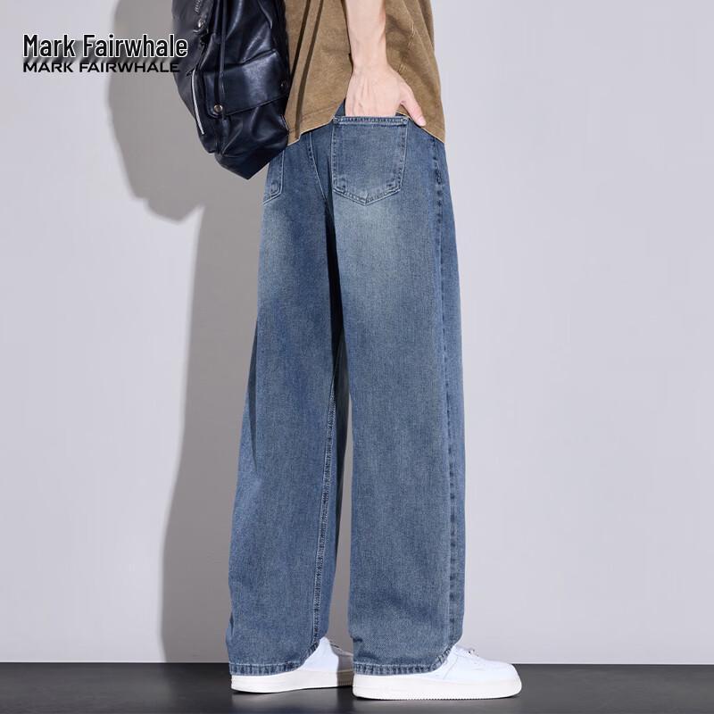 MARK FAIRWHALE Men's Loose Fit Casual Jeans