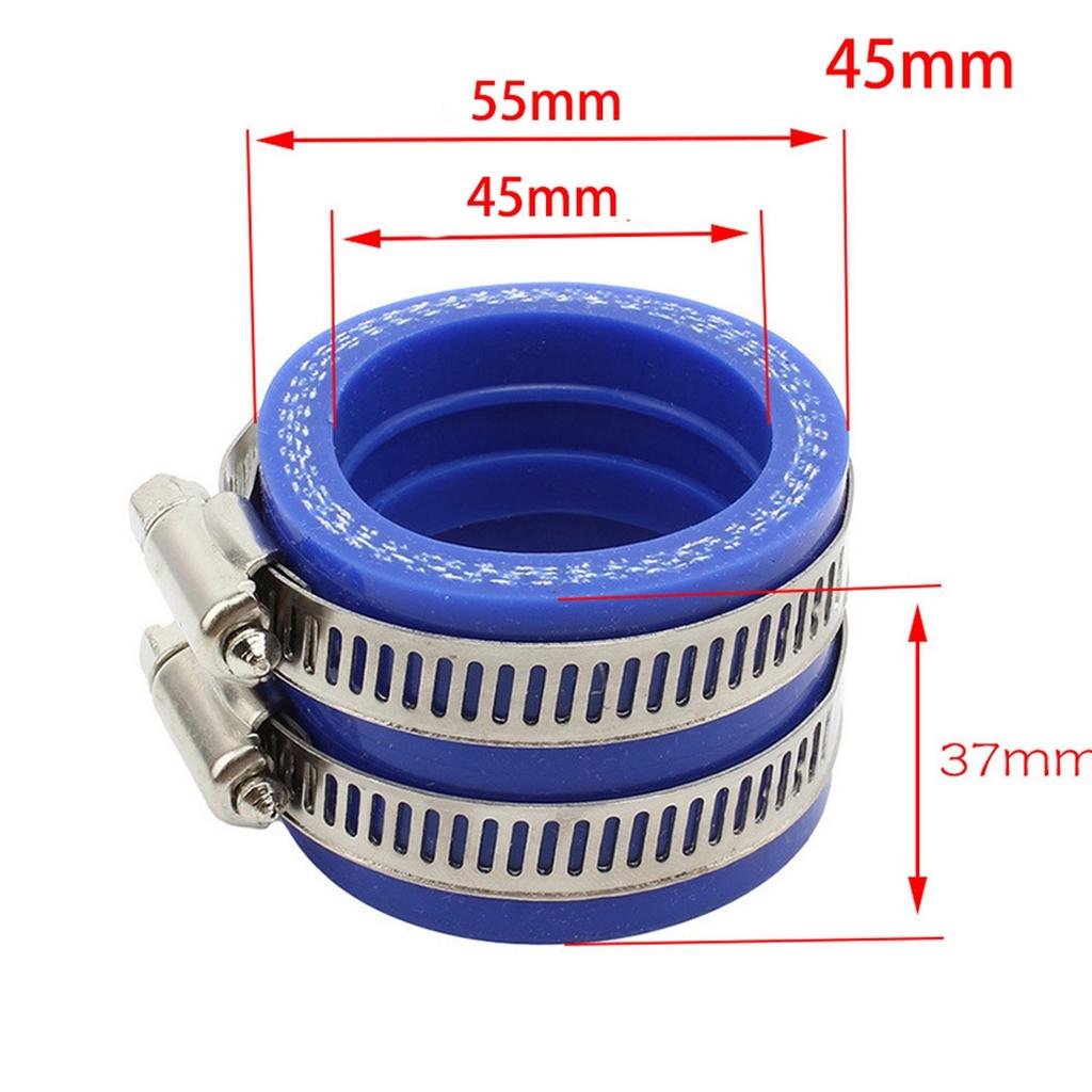 35mm 40mm 45mm Motorcycle Carburetor Rubber Adapter Inlet Intake Pipe For MIKUNI KEIHIN KOSO PWK Carburetor Accessory