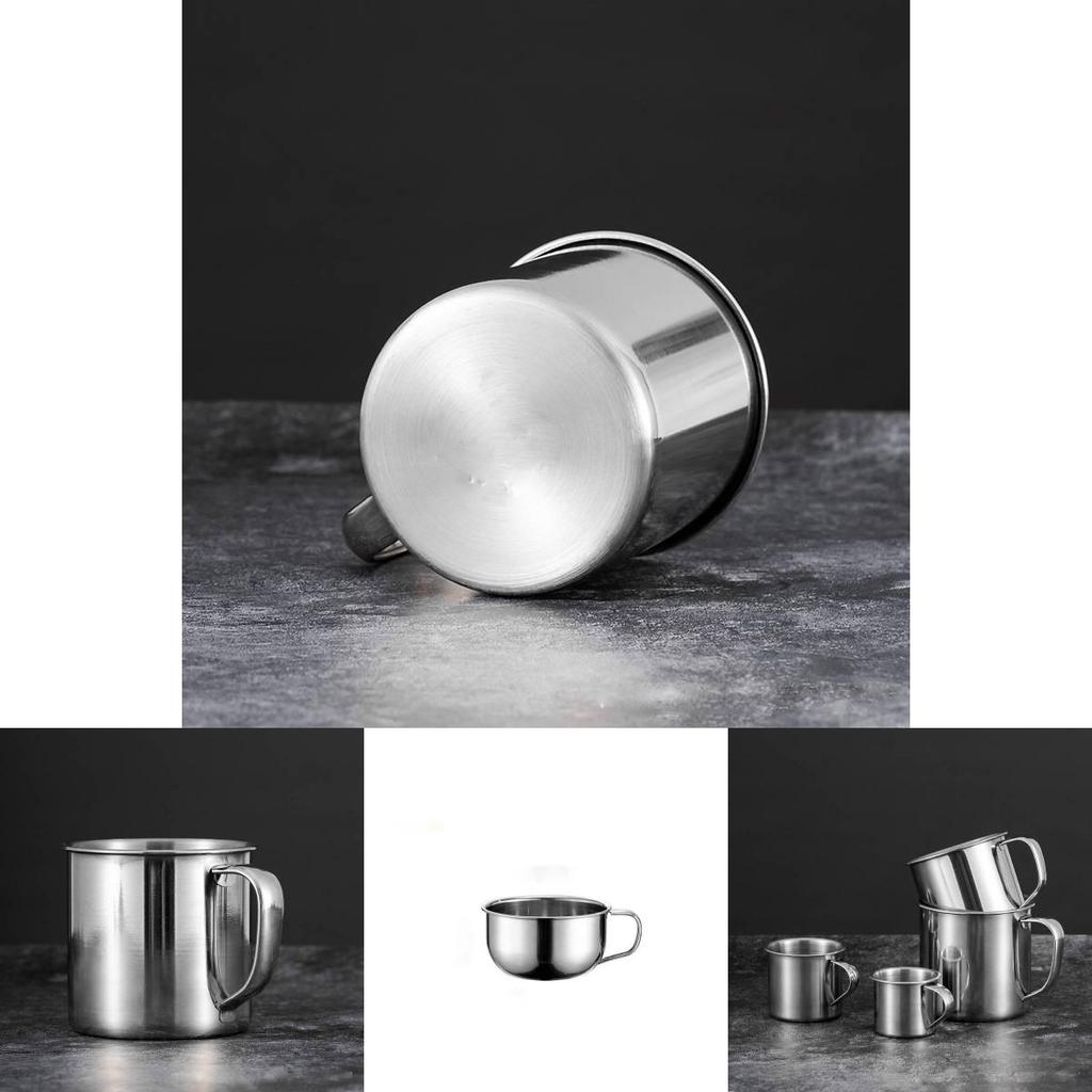 Kids Mini Stainless Steel Cup Durable Onepiece Construction For Daily Use At Home