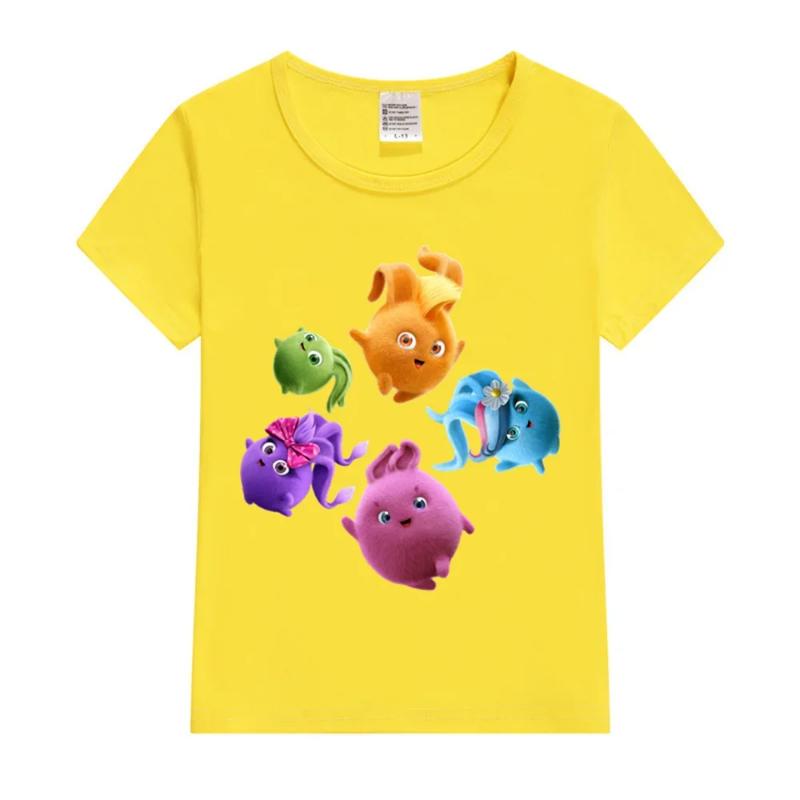 Sunny Bunnies All Together Now Kids T-Shirt Pink Tops Tee Summer New Fashion Kids T Shirt children's T-shirt boys' clothing