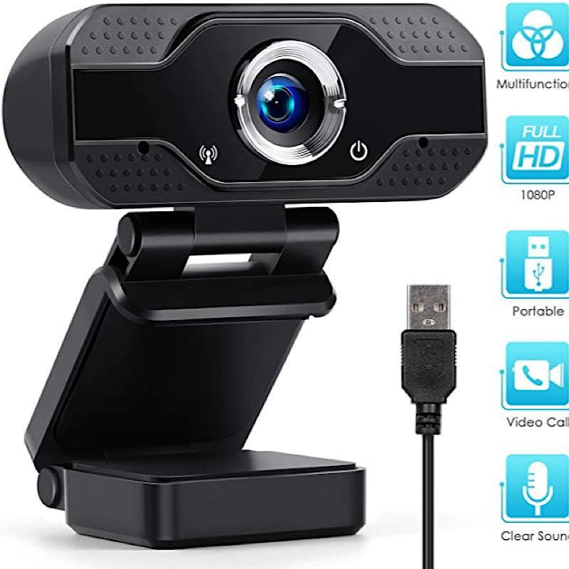 2026 Mini Webcam with HD Microphone Wide Angle USB Computer Camera for Small Room Live Streaming Meetings