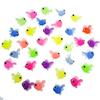 50 stuks/zak Simulatie Mini Goudvis Speelgoed Cartoon Schattige Vissen Kinderen Badspeelgoed Kinderen Zwemmen Cadeaus Aquarium Decoratie Ornamenten