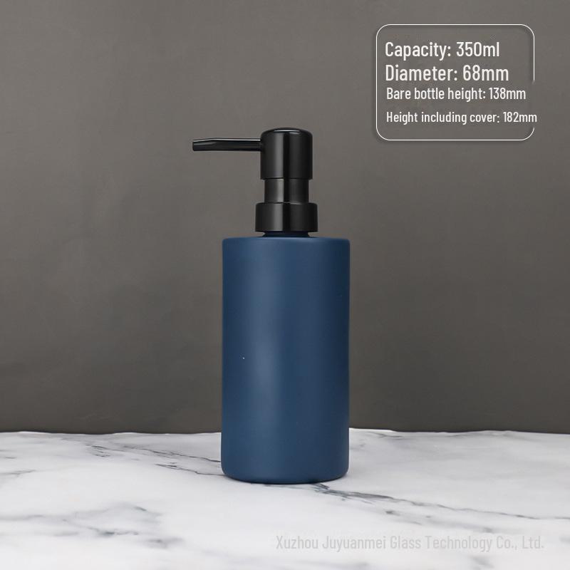 Nordic Style Glass Lotion & Soap Bottle for Home, Hand Sanitizer, and Hotel Shower Gel