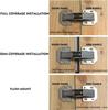 Xiaomi Stainless Steel Cabinet Hinges 90 Degree No-Drilling Hole Cupboard Door Buffer Hinges Furniture Cabinet Hardware Kits