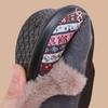 Winter Embroidery Shoes Plus Velvet Warm Women Cotton Flats Retro Chinese Ethnic Style Old Non-slip Old Beijing Cloth Shoes Gift