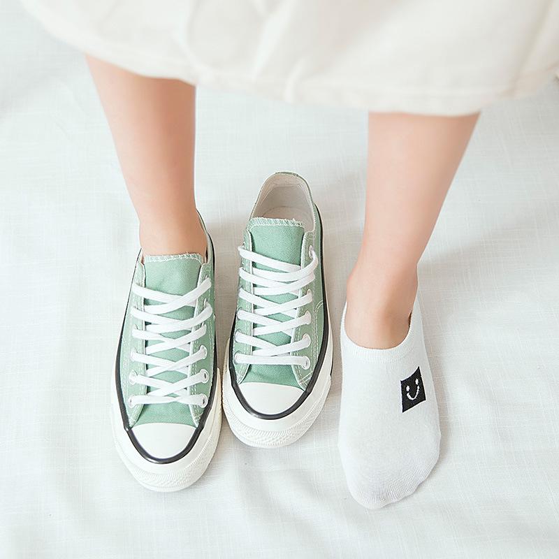 5 Pairs/lot Women Socks Candy Color Small Animal Cartoon Pattern Boat Socks Casual Girl Funny Socks