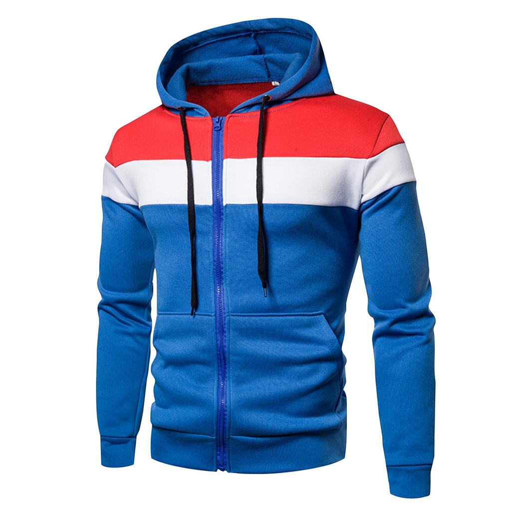 Three-piece Hooded Zipper Sweatshirt Fashion Trend Sports Leisure Fleece Sweatshirt