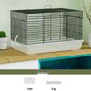 Large Hamster Cage 80 with High Tray & Running Wheel, Ideal for Golden Hamsters