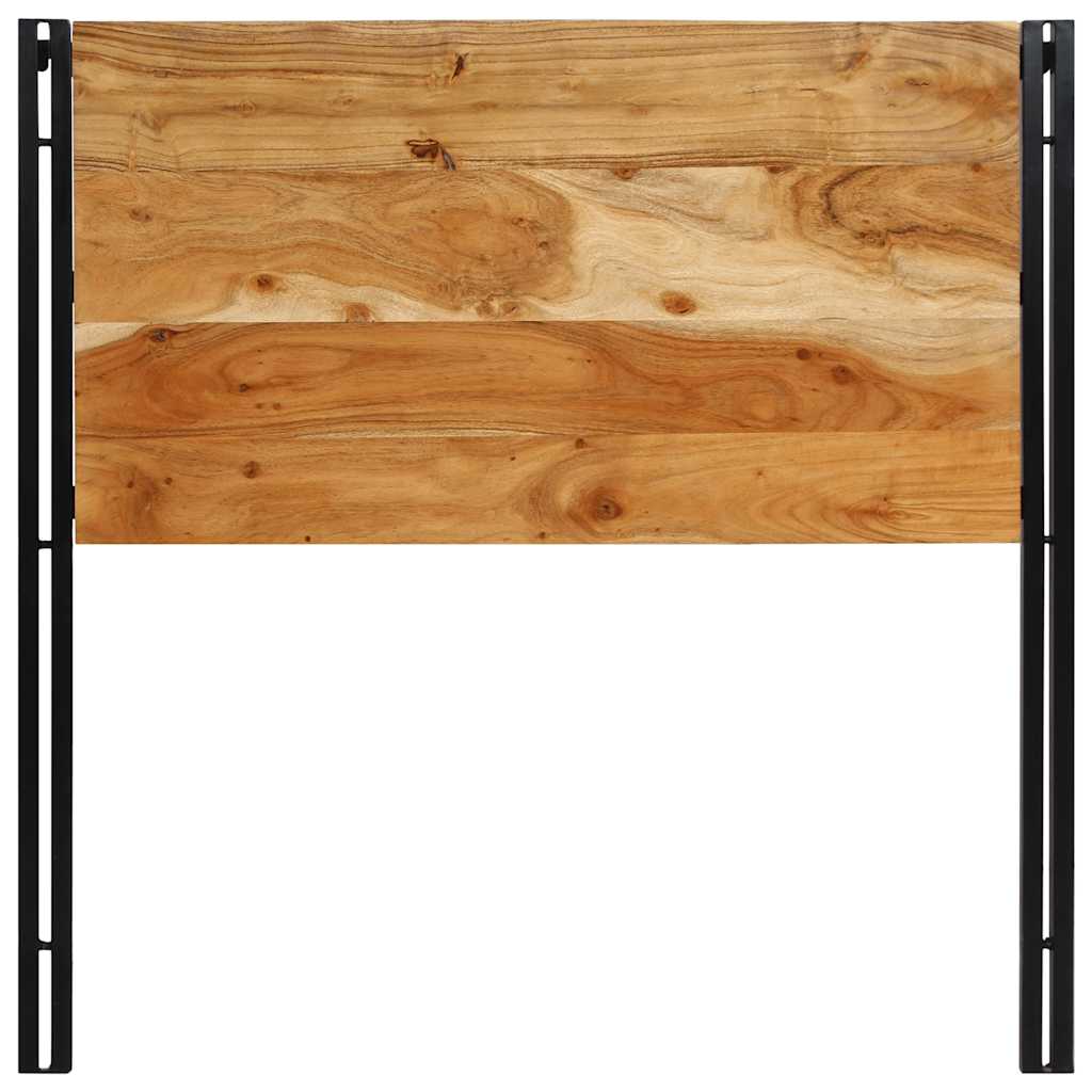 Headboard 100 cm Solid Acacia Wood and Iron