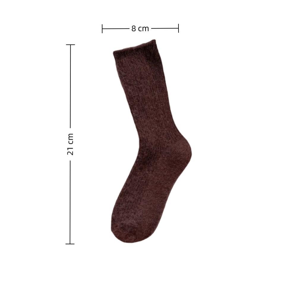 Autumn Winter Floor Sleeping Socks Thicken Knitted Crew Socks 2025 Cashmere Socks