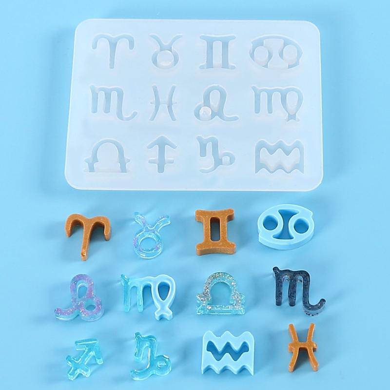 Handmade Resin Jewelry Making Molds Constellations Shape Silicone Pendant Molds Suitable for Necklaces and Earrings