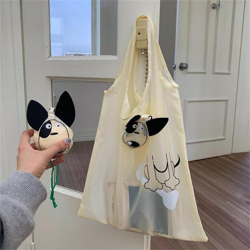 Cartoon Foldable Shopping Bag Portable Large Capacity Supermarket Eco-Friendly Bag