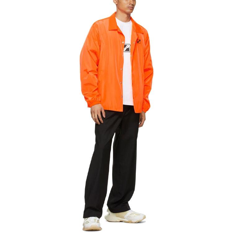 We11done Ss21 Logo Polo Long Sleeve Jacket Men jackets Orange WD-JP1-21-035-U-NO
