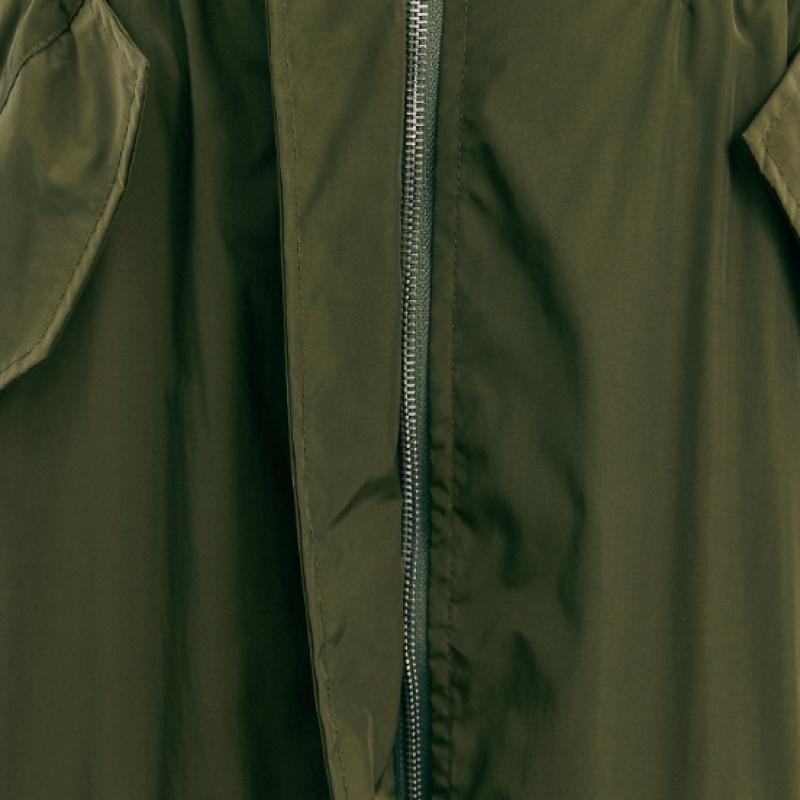 MAXZA Zip Up String Pintuck Flap Pocket Long Skirt Zc09qs008on