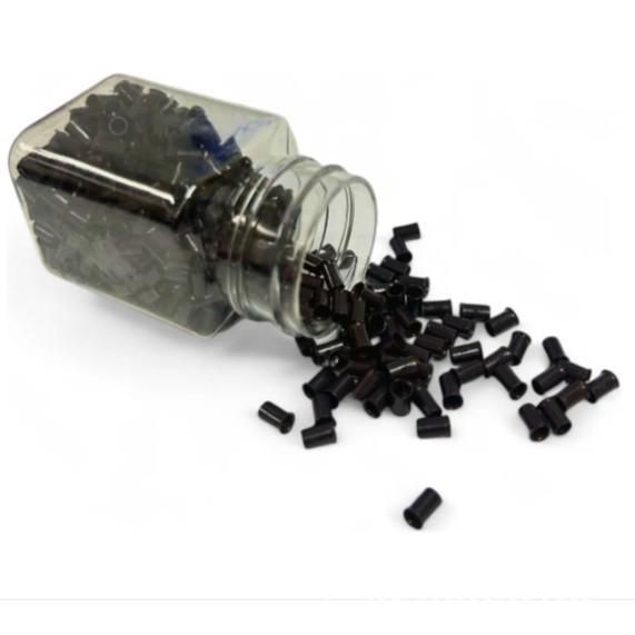

Copper Clasp Hair Extension Tool - Black Aluminum Silicone Clasps 500 pieces per box