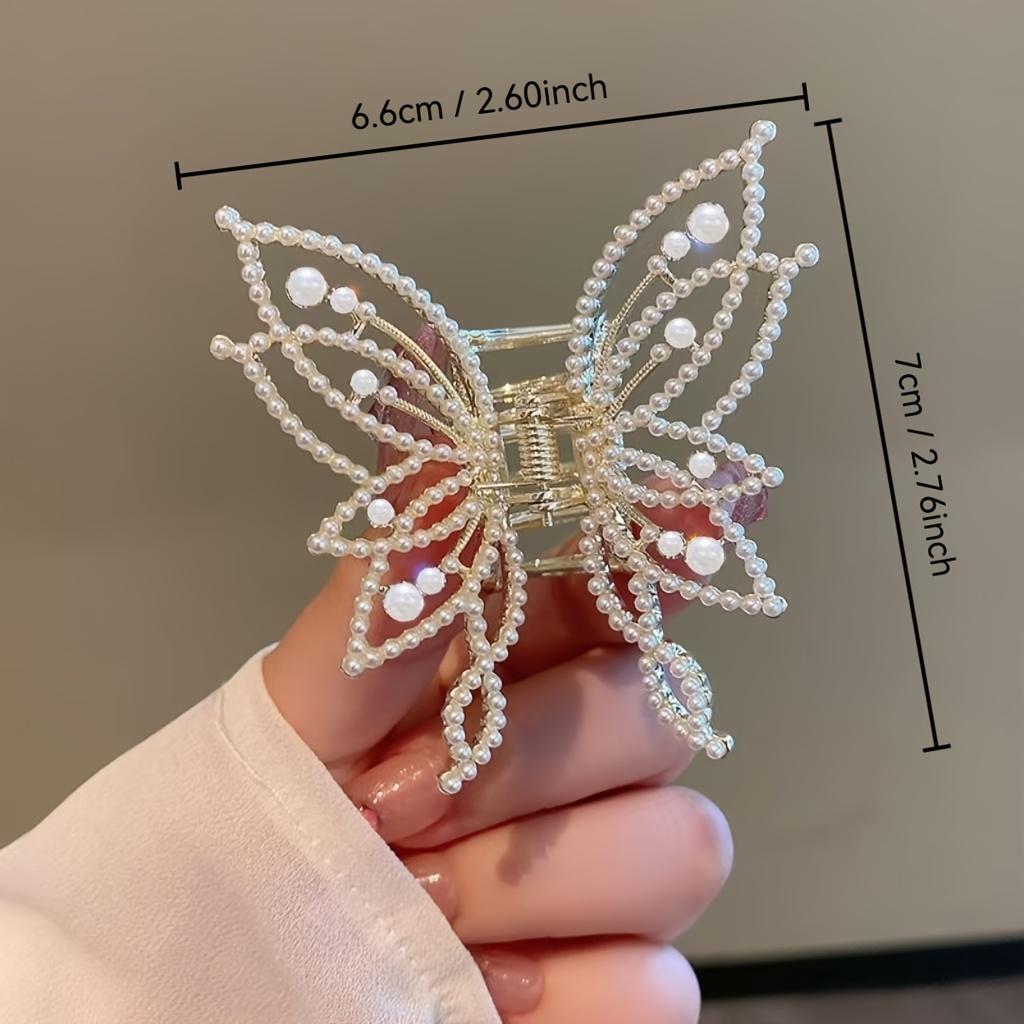 Beautiful butterfly hairpin, half claw style, suitable for daily wear