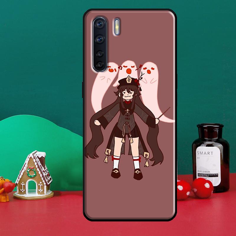 Genshin Impact Hu Tao Geist Fall für OPPO A74 A54 A94 A31 A53 A5 A9 2020 A52 A72 A1K A83 a91 A93 A3S A5S A15 Abdeckung
