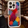 Colorful Skeleton Leaf Pixel Art Luxury Anti-Slip Phone Case For Xiaomi Redmi Note 15 14 13 12 11 10 9 Pro Full Protective Cover