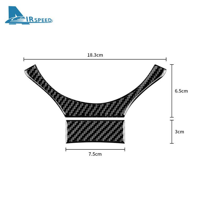 For Lexus IS250 IS300 IS350 2013 2014 2015 2016 2017 2018  Real Soft Carbon Fiber Car Steering Wheel Trim Sticker