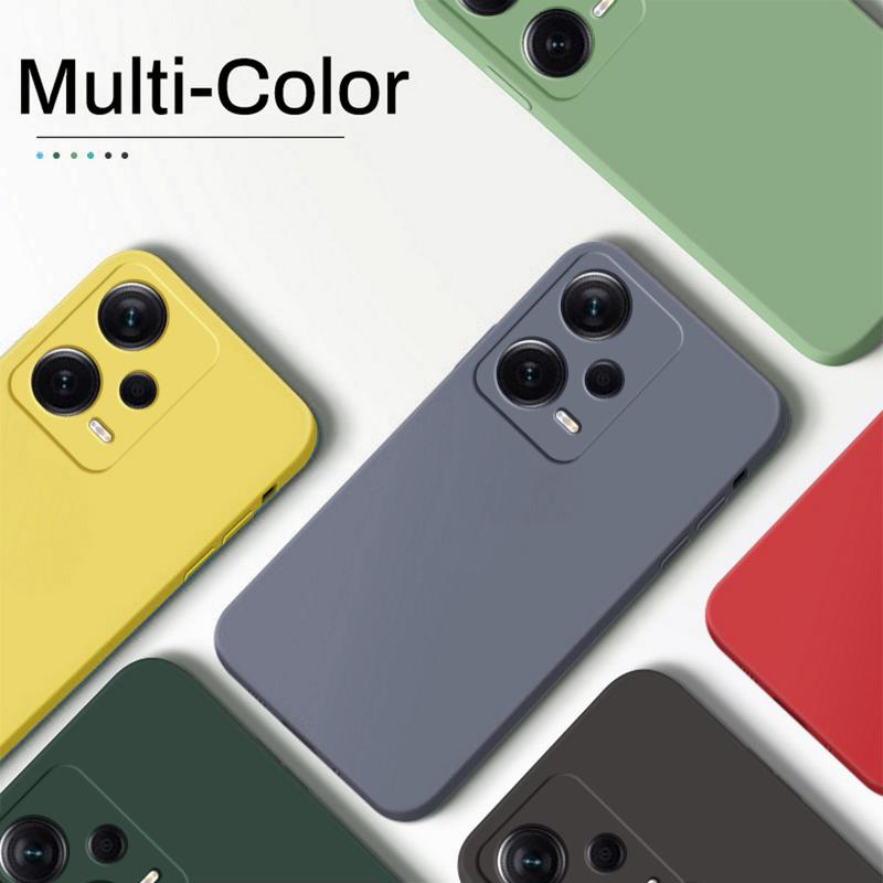 Für Redmi Note 12 Pro Hülle Quadratische Flüssigsilikon Handyhüllen Für Xiaomi Redmi Note 12 Pro Plus Note12Pro 4G Note12 Pro Weiche Hülle