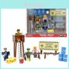 Jogo Premium Roblox Figma Ataques de Zumbis Boneco de Blocos Sereia Playset Figura de Ação Brinquedo