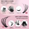 Diy Segmented False Eyelashes 3 Rows 12-16M With Glue Tweezers Set Combination Eyelashes