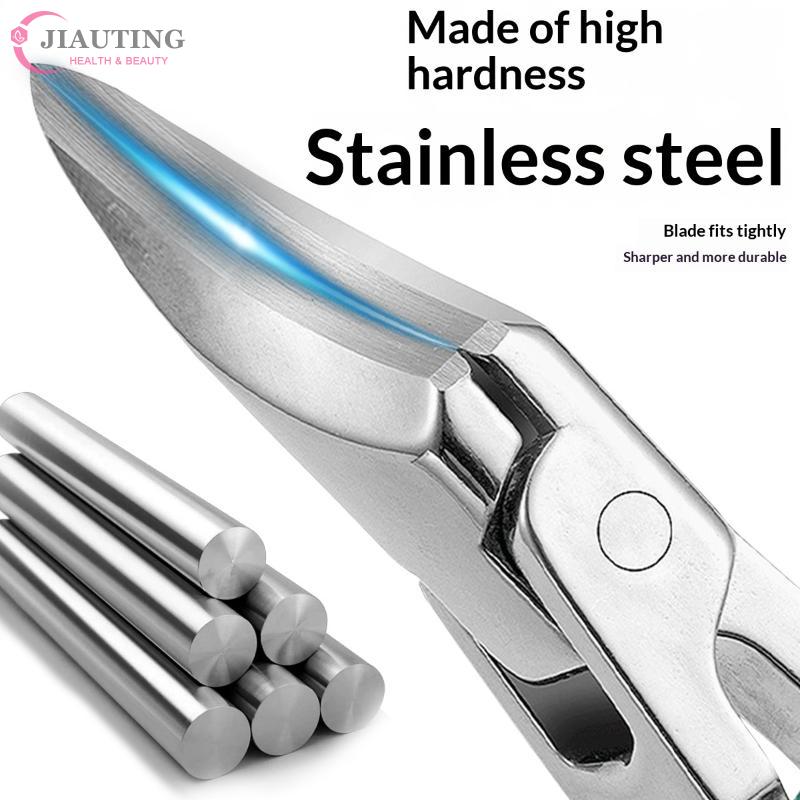 1PCS Slant Edge Nail Trimmer Toenail Nail Scissors Wide Opening Anti-Splash Stainless Steel Professional Ingrown Toenail Tools