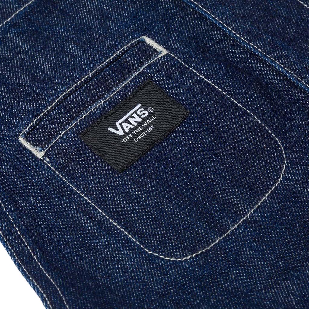 Vans Simple Brand Letter Comfortable Woven Overalls Women Overalls Dark-Blue VN000KCKCRF