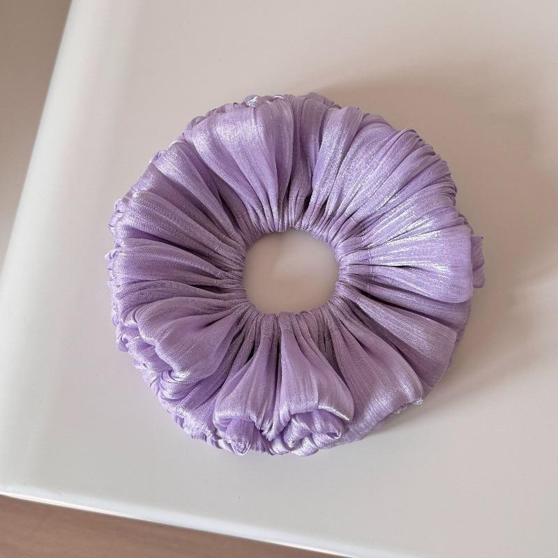 

Softly Pleated Chiffon Hairband for Big Hair with A Sophisticated Look, Curly Hair Rope for A Sweet Girl. фіолетовий