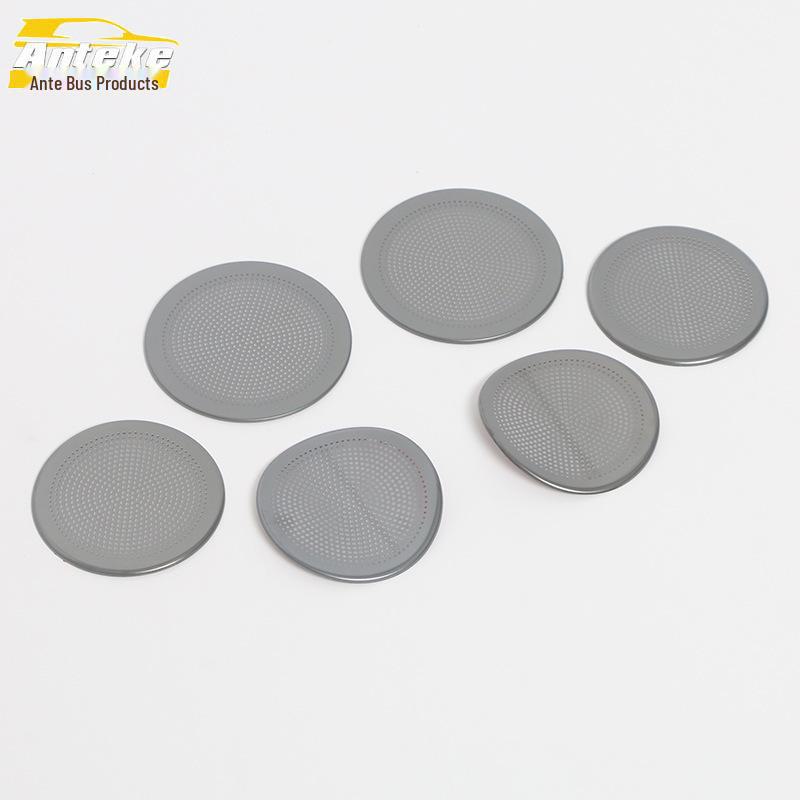 Ideal 23 L7 Speaker Cover Decals: Stainless Steel Roof Front & Rear Audio Box Sequins