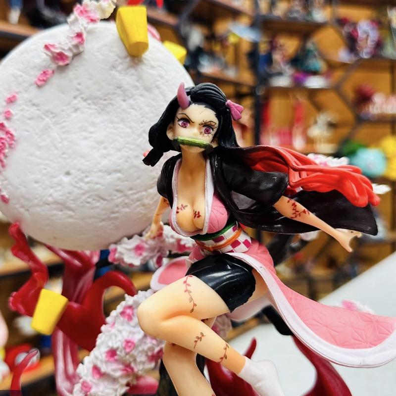 Demon Slayer GK Figure Nezuko Kamado Blood Demon Art Ver. 14cm Anime Collectible Model Toy Boxed Gift Ornament for Fans