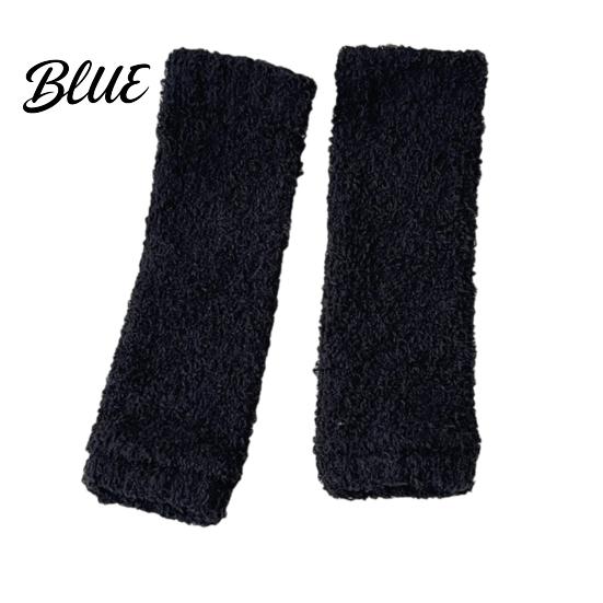 Thermal Cold Protection Socks Thickened Knee Sleeve for Women Winter Warm Coral Fleece Leg Warmers Breathable Soft Fluffy Bed Pads Skiing