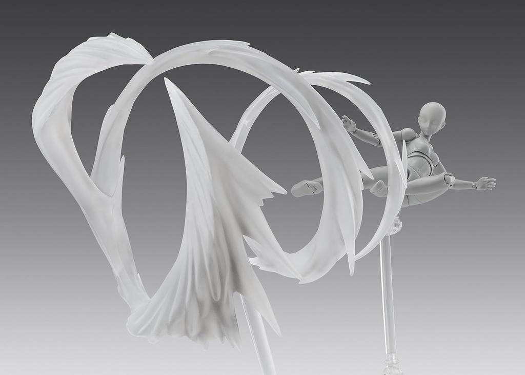 TAMASHII NATIONS Tamashii EFFECT WIND White for 150mm PVC ABS Painted Finished Ver. S.H.Figuarts (approx. Tall, & Figure)