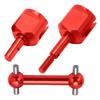 Front Axle Joint Aluminum Alloy Lightweight Joint Drive Shaft Set with Connector Cups for Tamiya