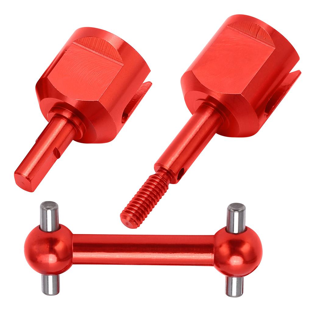 Front Axle Joint Aluminum Alloy Lightweight Joint Drive Shaft Set with Connector Cups for Tamiya