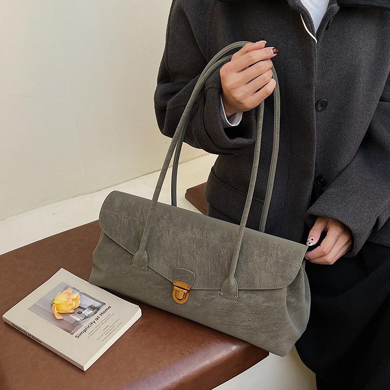 

Сумка-тоут на одно плечо под мышкой большой вместимости, дорожная сумка типа «бостон» 39*12*17 армия зеленый