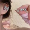 Exquisite Zirconia Bow Ear Cuff: Non-Piercing, Luxurious & Versatile Earrings for Women.
