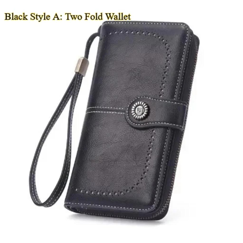 Women Wallet  Anti-theft Leather Wallets for Woman Long Zipper Large Ladies Clutch Bag Female Purse Card Holder