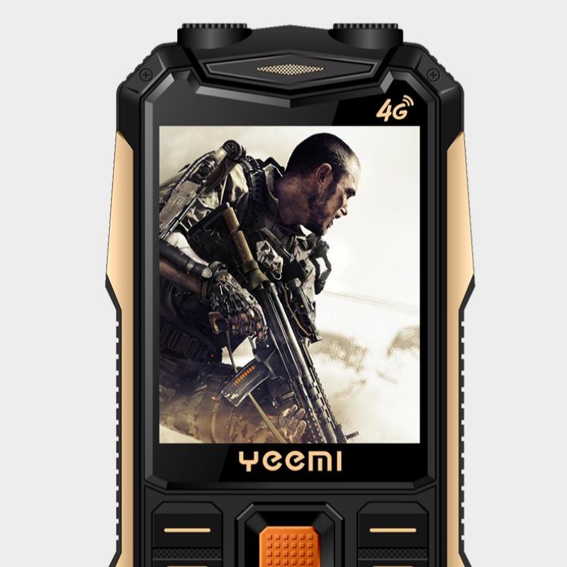 YEEMI K1+ Ultra-Thin Rugged Mobile Phone 2.6inch Dual SIM Big Keyboard Loud Speaker Torch Phone Feature Button Cellphone For Elderly