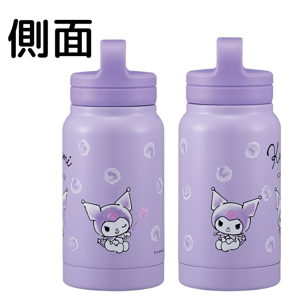 Skater Insulated Stainless Steel Mug with Screw Sanrio Kuromi Watercolor STSC4 Bottle, 350ml, Handle, Cosmetics,