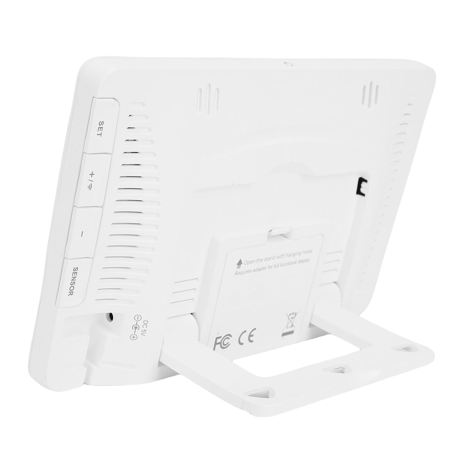 LCD Display   Kit, Indoor Outdoor Wifi Temperature Humidity Weather Forecast, 12-24H Forecast with APP, for Home and   Use