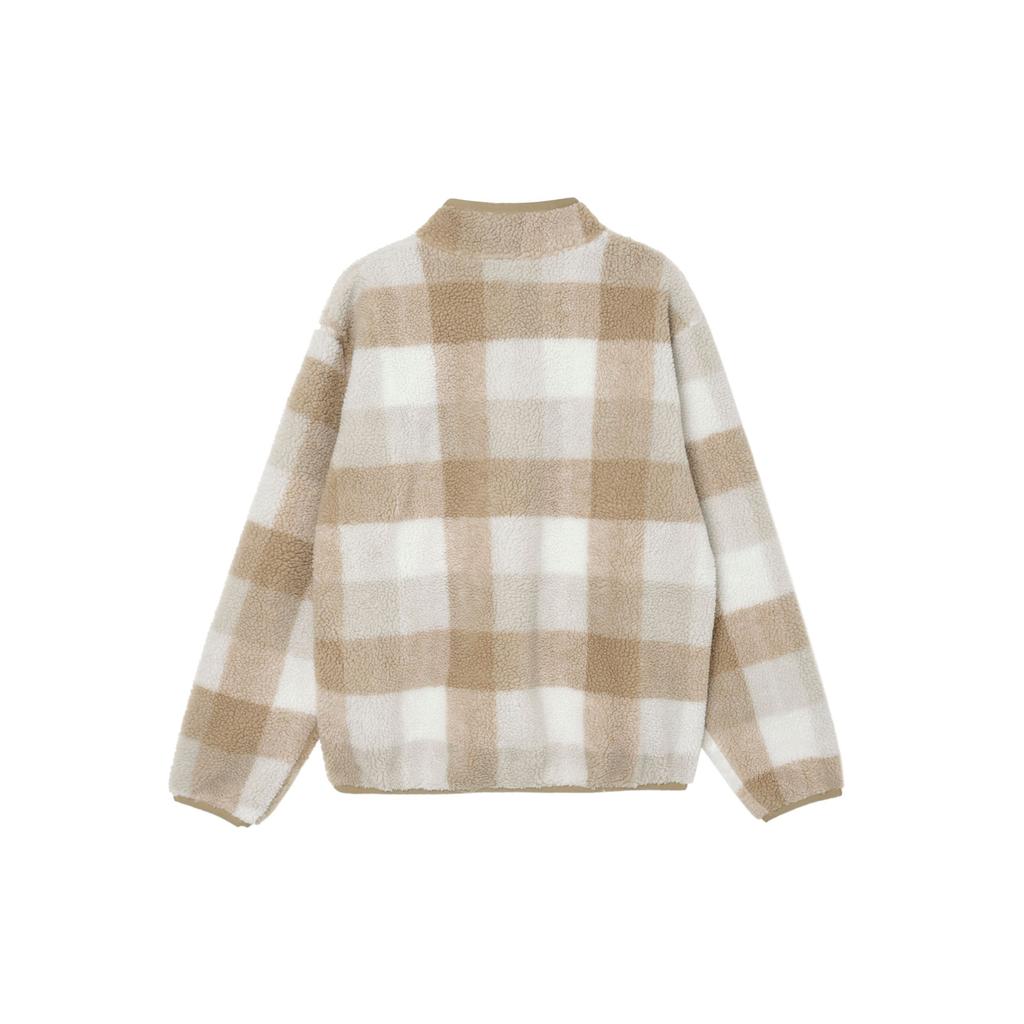 Nike Comfortable Soft Stand Collar Fleece Jacket Men Jackets Khaki Sail-White Light-Bone FZ0898-247