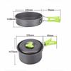 2021 High Quality Outdoor Fast Thermal Conductivity Tableware Mess Kit Kettle Cup Pot Set for Camping Hiking Picnic Travel Cookware Set
